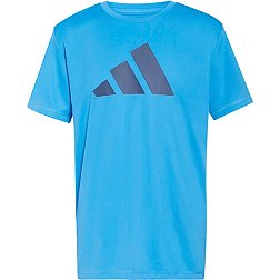 adidas Kids' Poly 3-Bar Short Sleeve T-Shirt