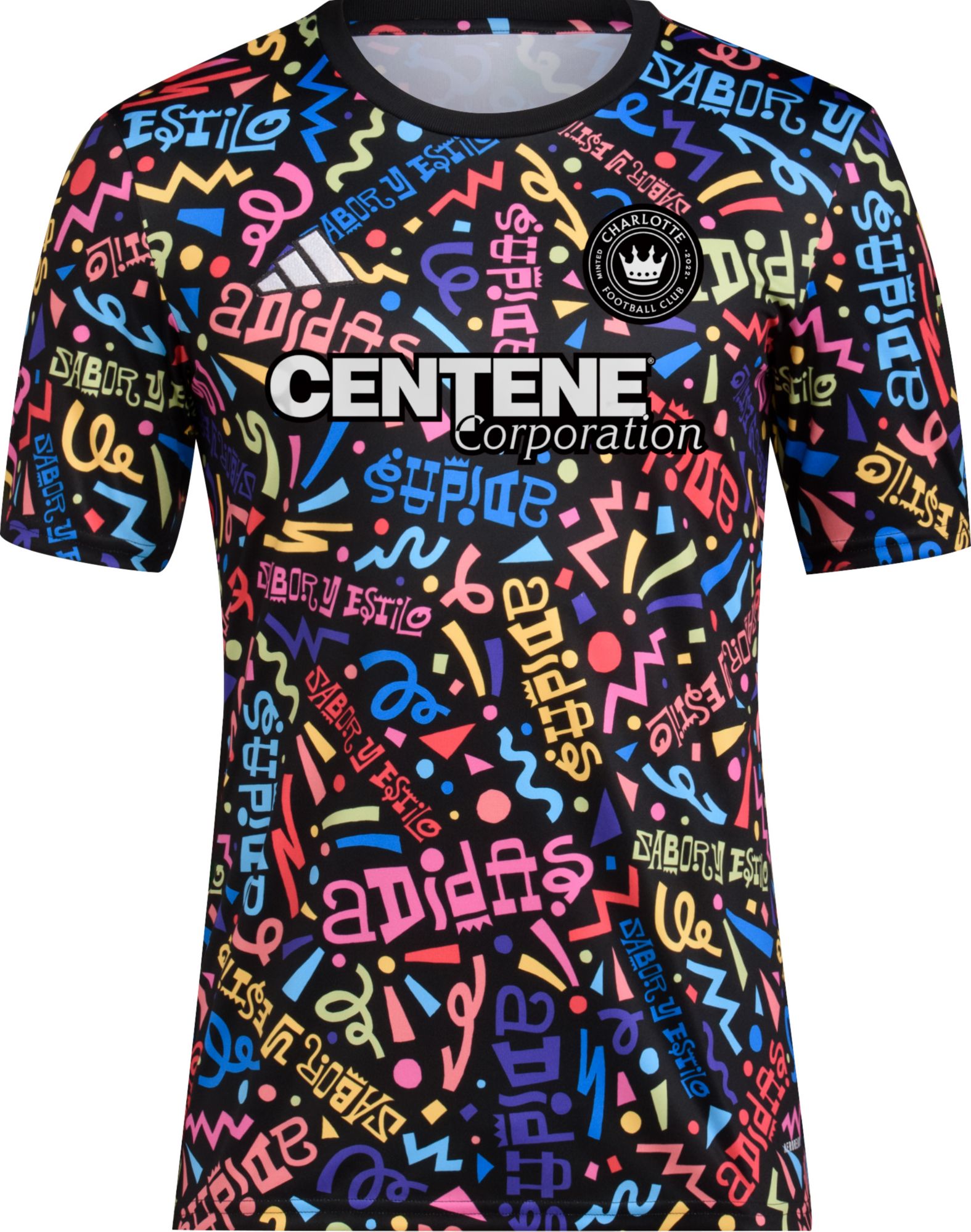 adidas 2023 Hispanic Heritage Month Charlotte FC Multicolor Prematch Jersey