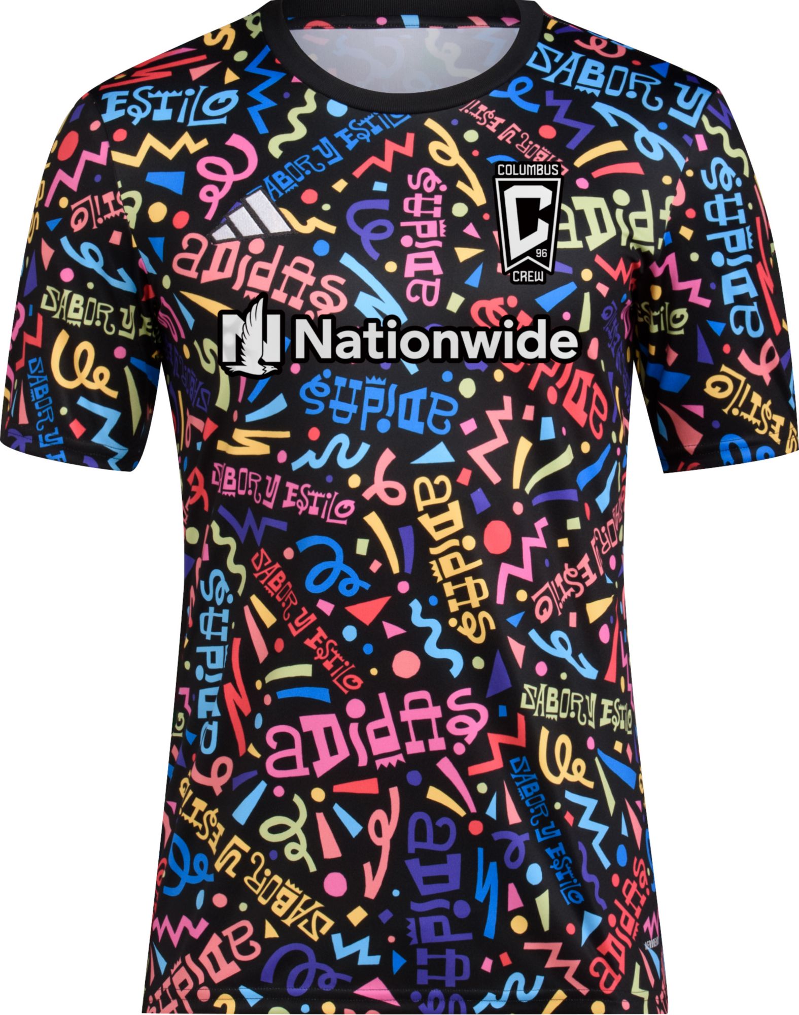 adidas 2023 Hispanic Heritage Month Columbus Crew Multicolor Prematch Jersey