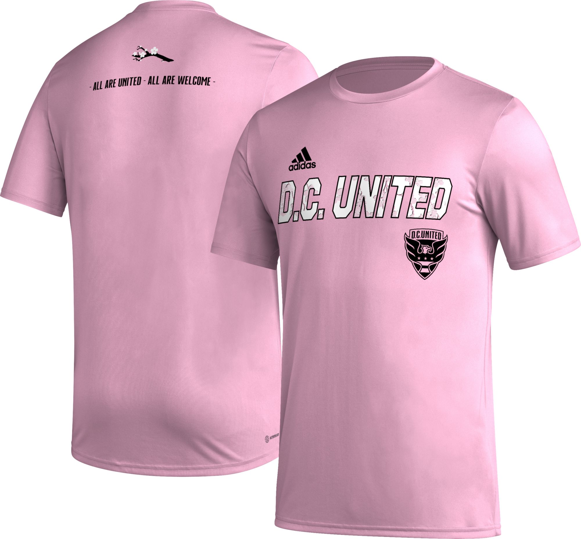 adidas D.C. United 2023 Jersey Hook Pink T-Shirt