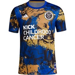 adidas New York City FC 2023 Kick Childhood Cancer Purple Prematch Jersey