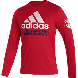 adidas New York Red Bulls '22 Red Badge of Sport Vintage T-Shirt