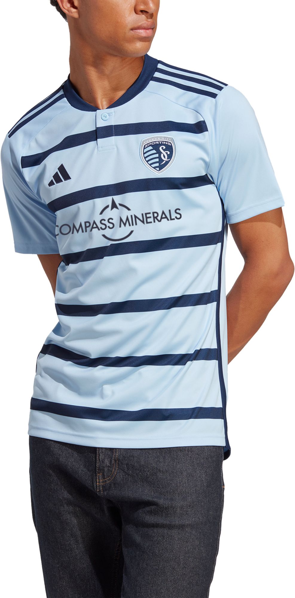 adidas Sporting Kansas City 2023 Primary Replica "Hoops 4.0" Jersey