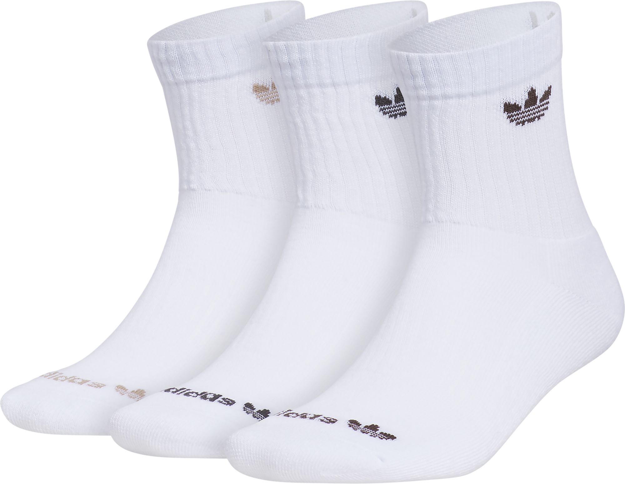 adidas Originals 3.0 Mid-Cut Crew Socks - 3 Pack - Multi