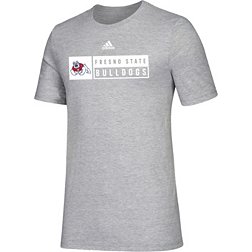 adidas Men's Fresno State Bulldogs Grey Amplifier T-Shirt