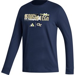 adidas Men's Georgia Tech Yellow Jackets Black Long Sleeve T-Shirt