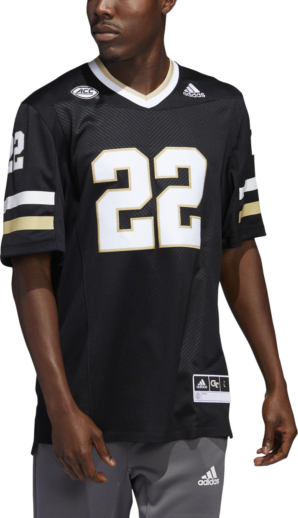 Georgia Tech Adidas Premier Black #22 Football Jersey