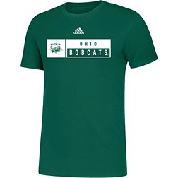 adidas Men's Ohio Bobcats Green Amplifier T-Shirt