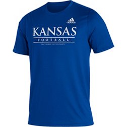 adidas Men's Kansas Jayhawks Blue Creator Performance T-Shirt