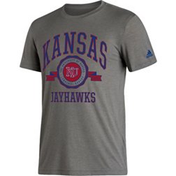 adidas Men's Kansas Jayhawks Grey Blend T-Shirt