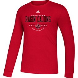 adidas Men's Louisiana-Lafayette Ragin' Cajuns Red Amplifier Longsleeve T-Shirt