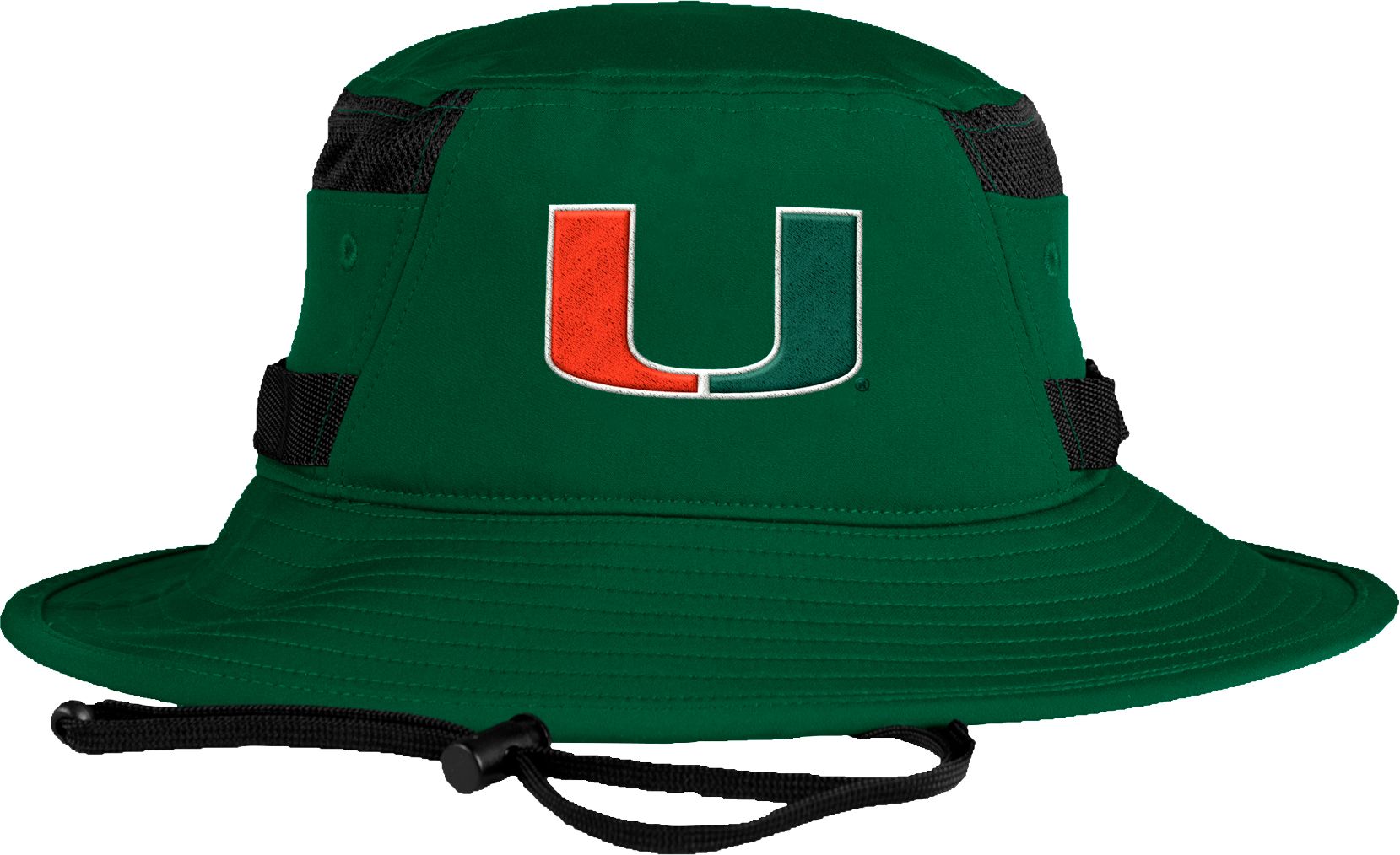 Men's adidas White Miami Hurricanes On-Field Baseball Fitted Hat