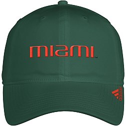 adidas Men's Miami Hurricanes Green Slouch Adjustable Hat