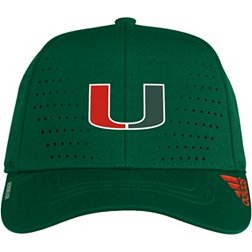 adidas Men's Miami Hurricanes Green Perfect Adjustable Hat