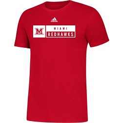 adidas Men's Miami RedHawks  Red Amplifier T-Shirt