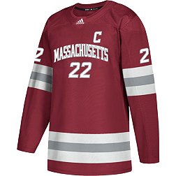 adidas Men's UMass Minutemen #22 Grey Replica Hockey Jersey