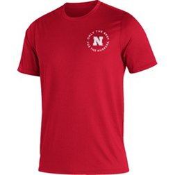 adidas Men's Nebraska Cornhuskers Scarlet Creator Performance T-Shirt