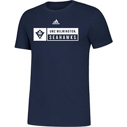 adidas Men's UNC-Wilmington  Seahawks Navy Amplifier T-Shirt