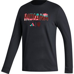 adidas Men's Indiana Hoosiers Black Long Sleeve T-Shirt