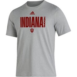 adidas Men's Indiana Hoosiers Grey Creator Baskeball T-Shirt