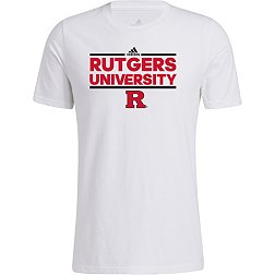 adidas Men's Rutgers Scarlet Knights White  Amplifier T-Shirt
