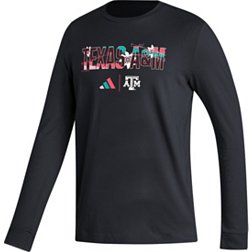 adidas Men's Texas A&M Aggies Black Long Sleeve T-Shirt