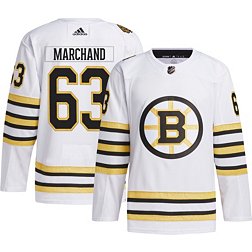 adidas Boston Bruins Centennial Brad Marchand #63 Away ADIZERO Authentic Jersey