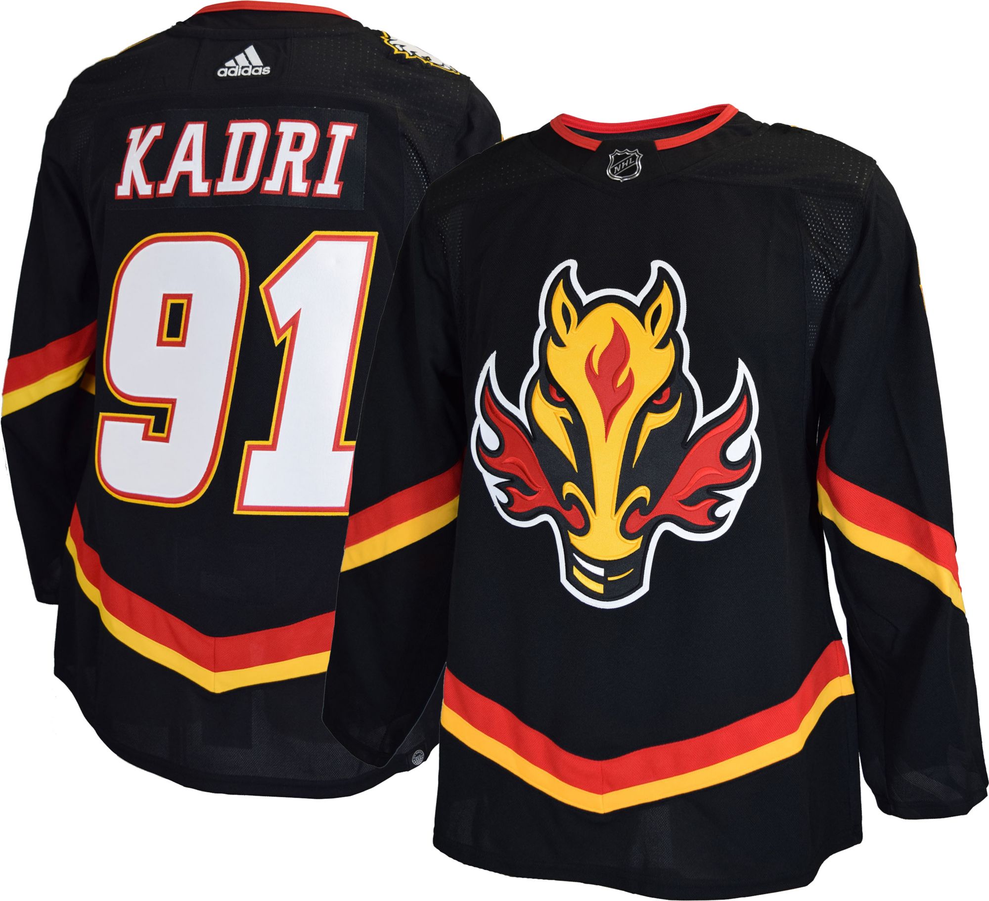 Adidas Calgary Flames Third Authentic Nazem Kadri #91 Jersey