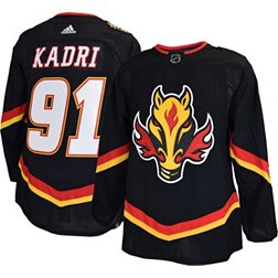  adidas Flames Home Authentic Pro Jersey - Men's Hockey 44  Red/Black : Sports & Outdoors