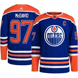 Men's Edmonton Oilers Connor McDavid Reebok Orange Premier Third Jersey, L,  NWT
