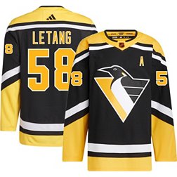 adidas 2022-2023 Reverse Retro Pittsburgh Penguins Kris Letang #58 ADIZERO Authentic Jersey
