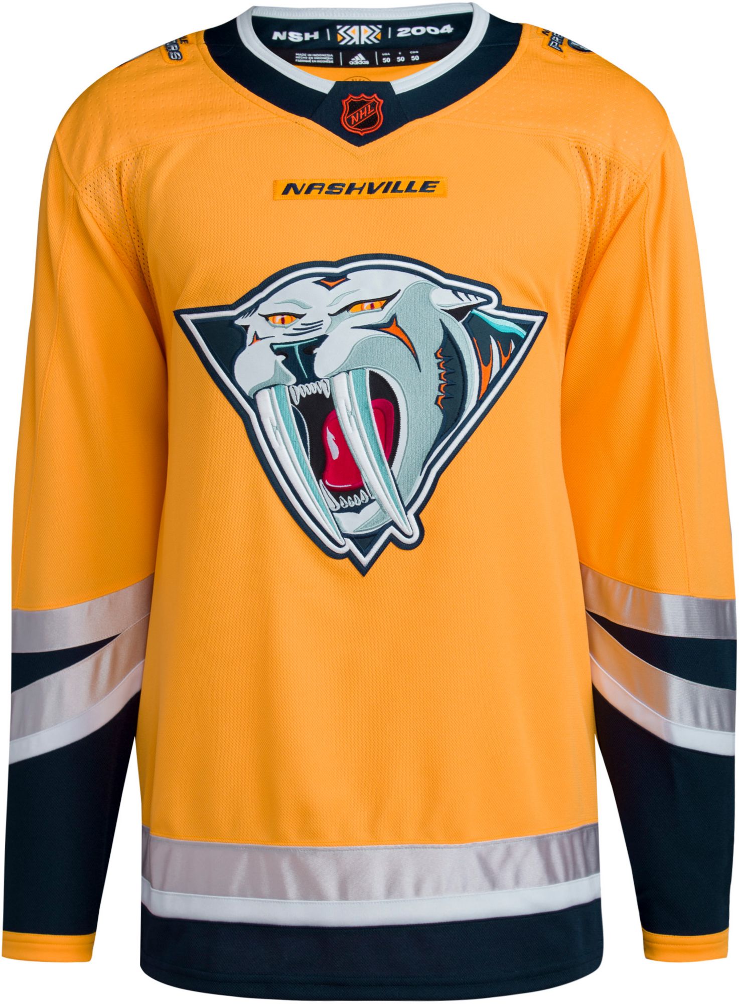 adidas '22-'23 Reverse Retro Nashville Predators ADIZERO Premium Authentic Blank Jersey