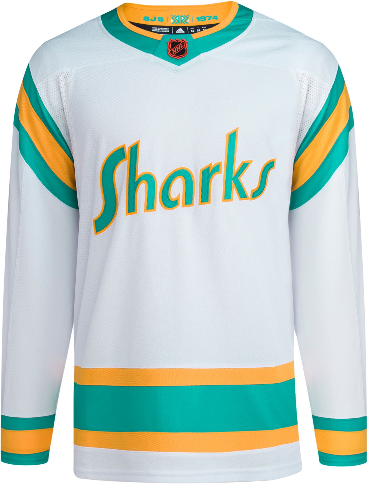 adidas ’22-’23 Reverse Retro San Jose Sharks ADIZERO Authentic Blank Jersey, Men’s | Black Friday Deal