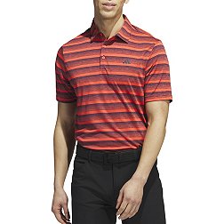 adidas Men's Two Color Striped Golf Polo