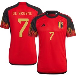 adidas Belgium '22 Kevin De Bruyne #7 Home Replica Jersey