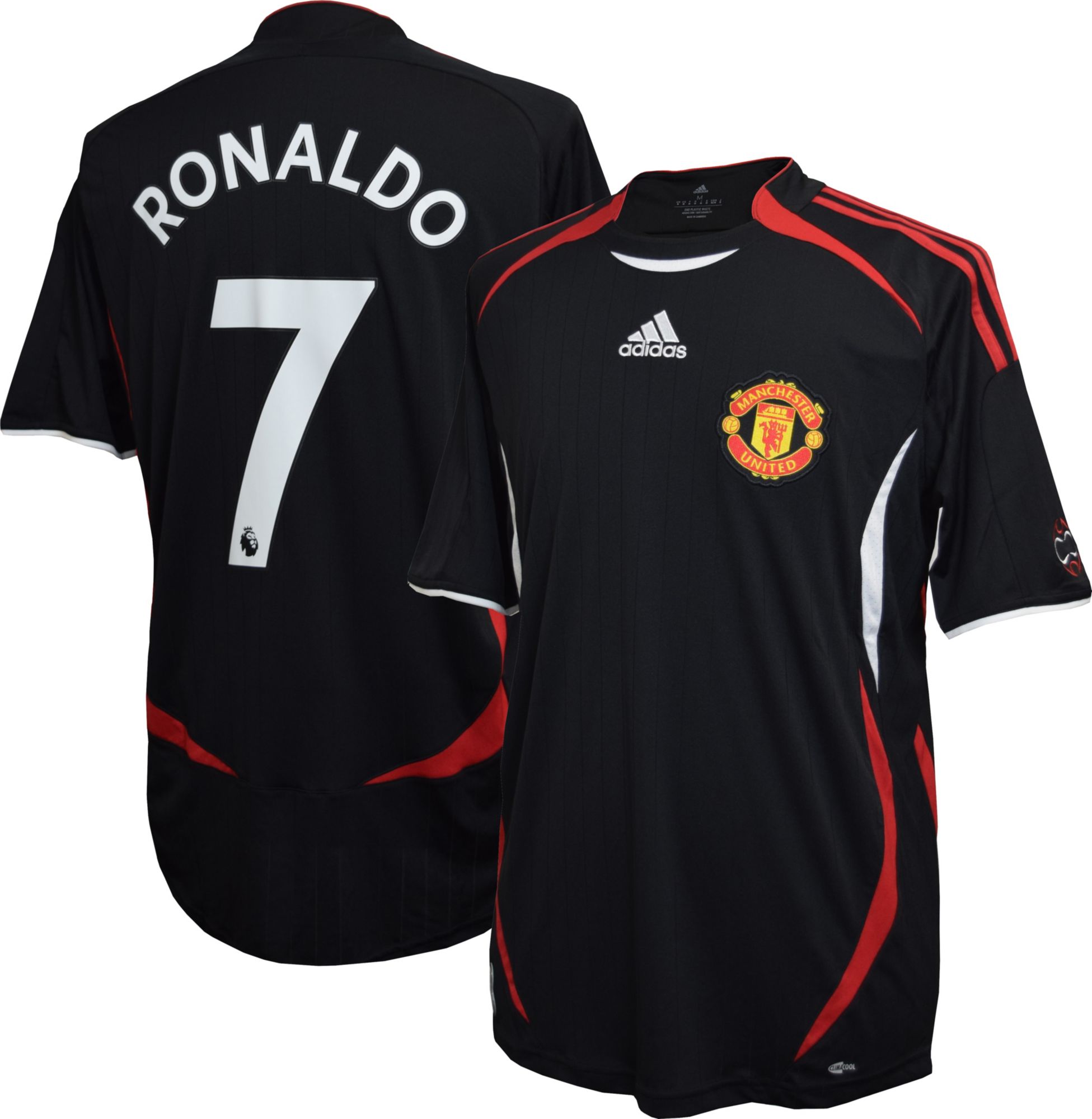Men's adidas Cristiano Ronaldo Red Manchester United Name & Number  Amplifier T-Shirt