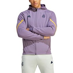 adidas Real Madrid 2023 Purple Anthem Full-Zip Hoodie