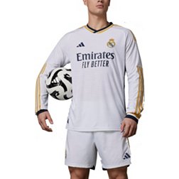 adidas Real Madrid 2023 White Authentic Long Sleeve Jersey