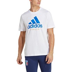 adidas Italy 3-Stripe White T-Shirt