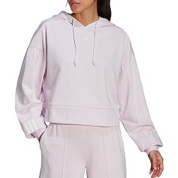 adidas Women's Hyperglam French Terry Cropped Hoodie