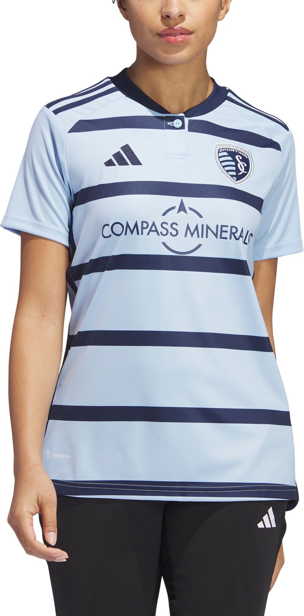 adidas Women's Sporting Kansas City 2023 Primary Replica "Hoops 4.0" Jersey