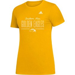 adidas Women's Southern Miss Golden Eagles Gold Amplifier T-Shirt