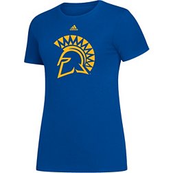 adidas Women's San Jose State  Spartans Blue Amplifier T-Shirt