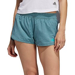 adidas Women's Pacer Belted Woven Printed Shorts