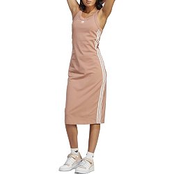 Size 2X- ADIDAS WOMEN'S ALWAYS ORIGINAL LONG DRESS (PLUS SIZE), Clay Strata