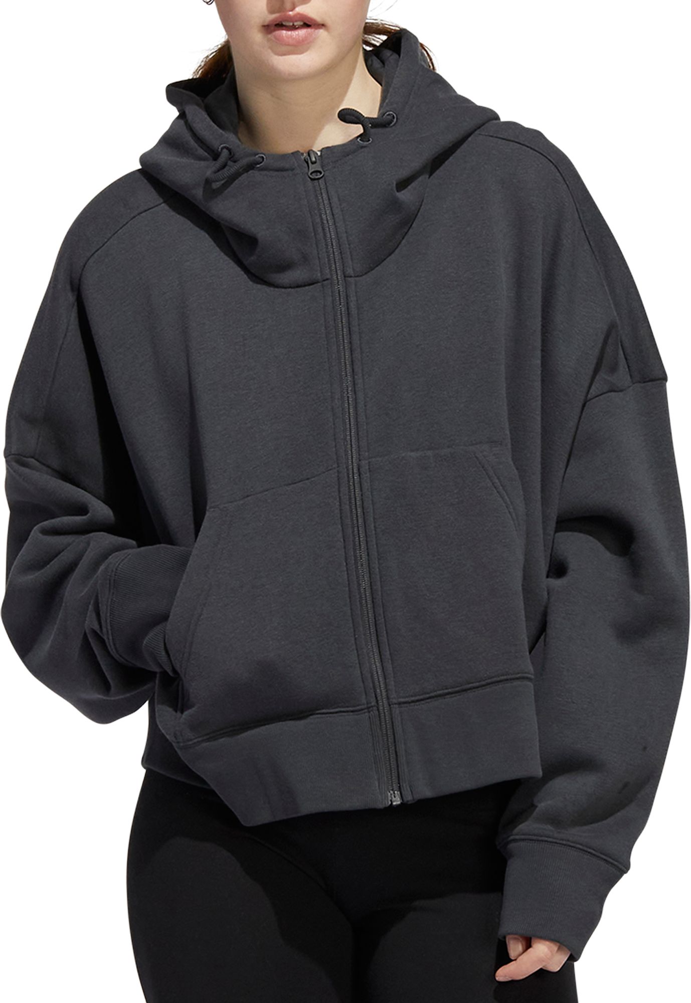 adidas Women's Lounge Full-Zip Hoodie