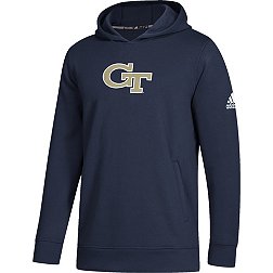 adidas Youth Georgia Tech Yellow Jackets Navy Pullover Hoodie