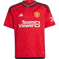adidas Youth Manchester United 2023 Home Replica Jersey