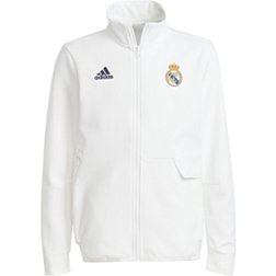 adidas Youth Real Madrid White Anthem Jacket