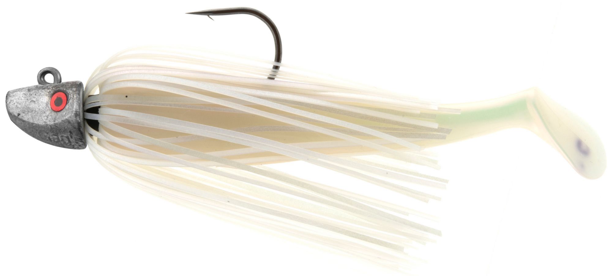 Al Gag's Skirted Whip-It Fish Soft Bait, Pearl